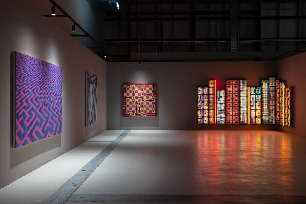 Exhibition View, When the Wind Turns East, 2025. Common Ground Festival, 2025. Sigg Art Foundation.